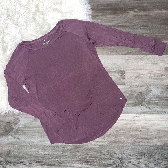 American Eagle Outfitters Tops - AEO Soft & Sext Mauve Long Sleeve Legging Tee L